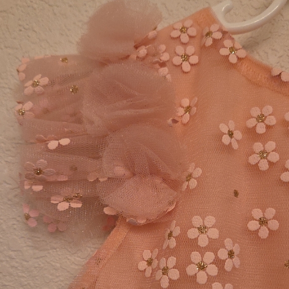 Mayoral Peach Floral Kids Dress - Picture 2 of 11
